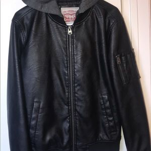 Levis leather bomber jacket